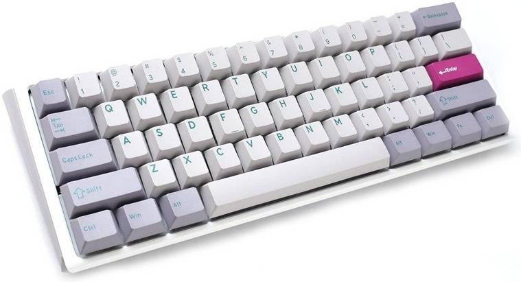 DUCKY ONE 3 MIST GREY (US) MINI BLUE SWITCH RGB LED