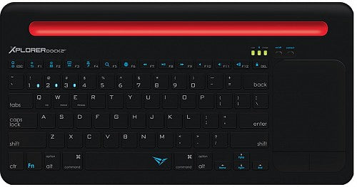 Alcatroz XPLORER DOCK2BT BT Keyboard-Touchpad Dock Black-Red