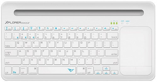 Alcatroz XPLORER DOCK2BT BT Keyboard-Touchpad Dock White-Grey