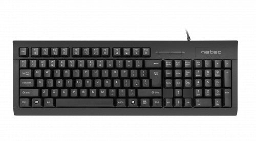 Natec MORAY Wired Keyboard with ID Card Reader Black