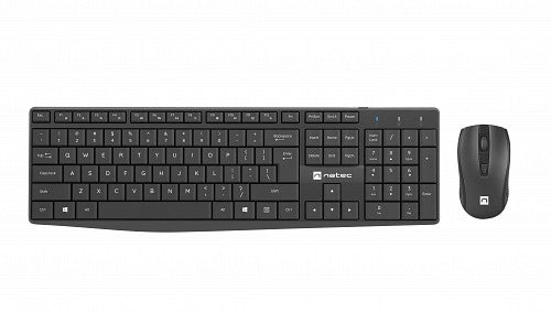 Natec SQUID Wireless Keyboard & Mouse Combo Black