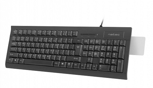 Natec MORAY Wired Keyboard with ID Card Reader Black