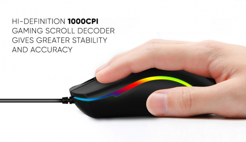 Alcatroz ASIC 9 RGB Wired Mouse Black