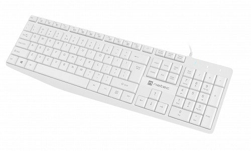 Natec Keyboard Wired White NAUTILUS