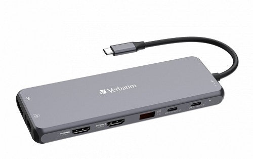 Verbatim USB-C 13-Port Hub Triple Display 100W PD CMH-13