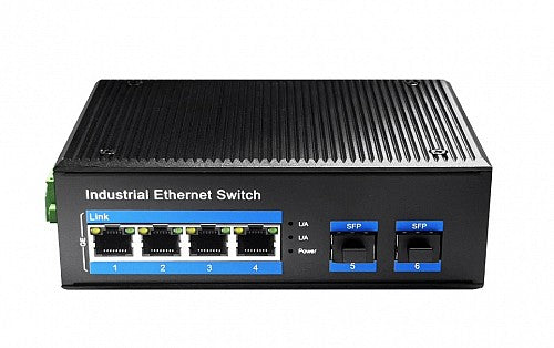 Cudy Switch Gigabit Ethernet 4-Ports + 2SFP Industrial IG1004S2