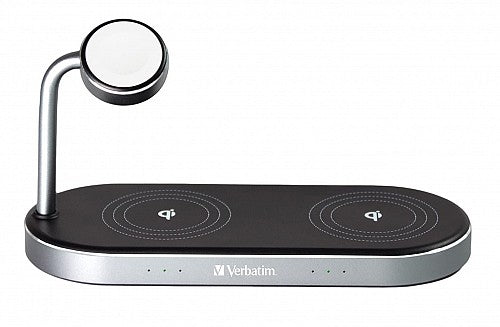 Verbatim WCS-03 3in1 Wireless Charger Qi & MFI Certified for Apple Devices