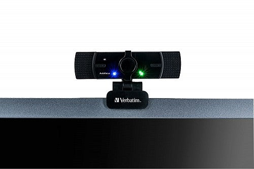 Verbatim Webcam 4K Autofocus Wide Angle with Dual Microphone AWC-03