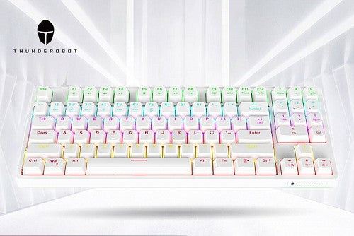 Thunderobot KG3089R Gaming Mechanical Keyboard Red Switch White