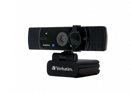 Verbatim Webcam 4K Autofocus Wide Angle with Dual Microphone AWC-03