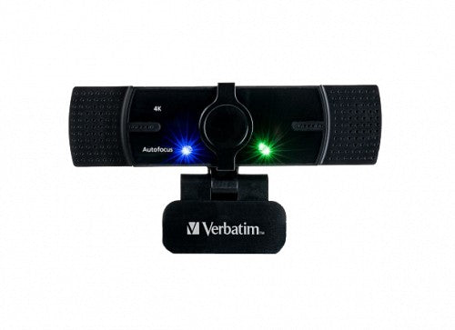 Verbatim Webcam 4K Autofocus Wide Angle with Dual Microphone AWC-03