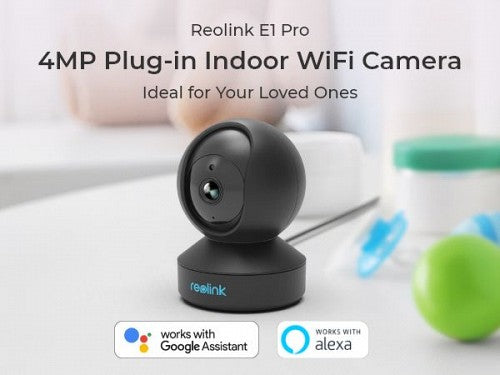 Reolink WIFI Indoor PTZ Camera 4MP E1 PRO Black