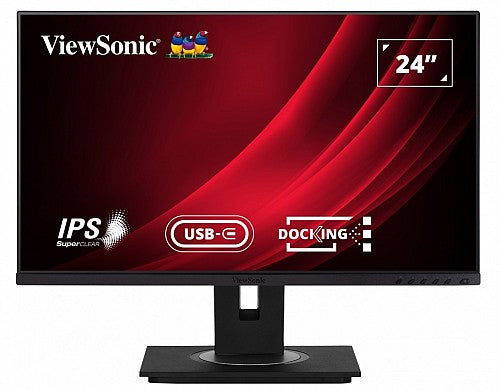 ViewSonic 24'' Full-HD Ergonomic Docking Monitor IPS USB-C/Ethernet/PD VG2456