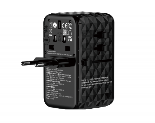 Verbatim Charger Travel Adapter World to World GAN III 140W 2xC 2xA UTA-10