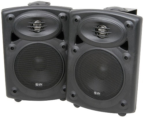 QTX QR5B Active Onwall Speakers Pair 5.25'' 2x20W Black 178.200UK