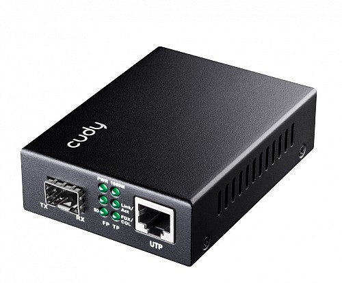 Cudy Fiber Media Converter SFP Slot to Gigabit Ethernet RJ45 MC220