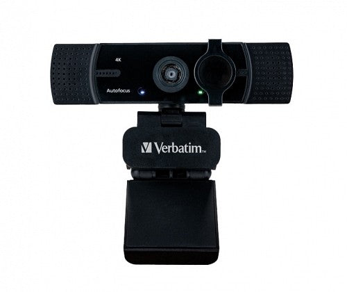 Verbatim Webcam 4K Autofocus Wide Angle with Dual Microphone AWC-03