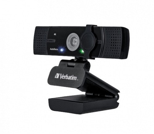 Verbatim Webcam 4K Autofocus Wide Angle with Dual Microphone AWC-03