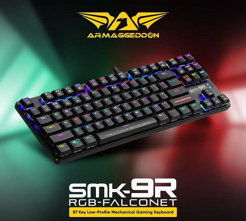 Armaggeddon SMK-9R Low Profile Black Switches Mechanical Keyboard