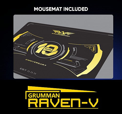 Armaggeddon Raven V Pro-Gaming Mouse with Free Mousepad