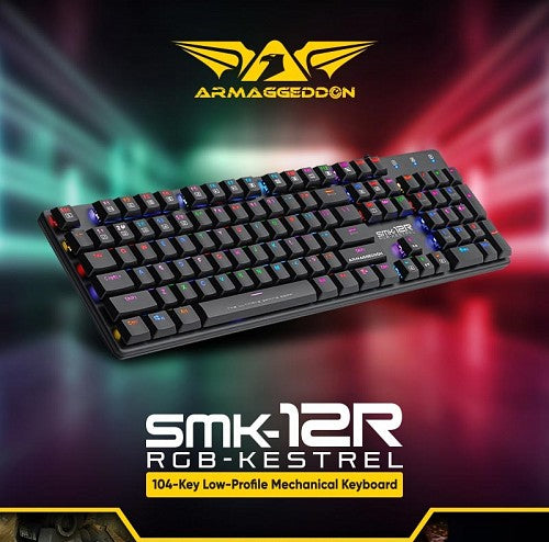 Armaggeddon SMK-12R Red Switch Low Profile RGB Mechanical Keyboard