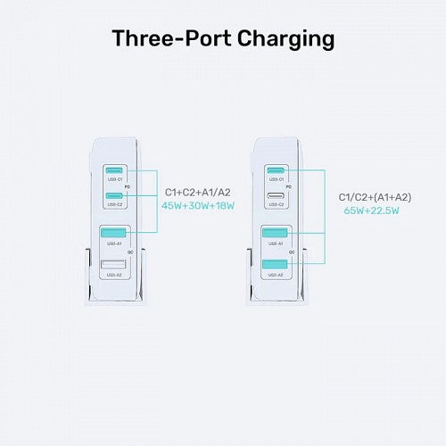 Unitek Charge Desktop 100W 4in1 GaN Charger Black P1229ABK