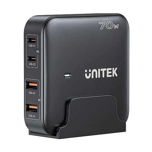 Unitek Charge Desktop 70W 4in1 GaN Charger Black P1228ABK