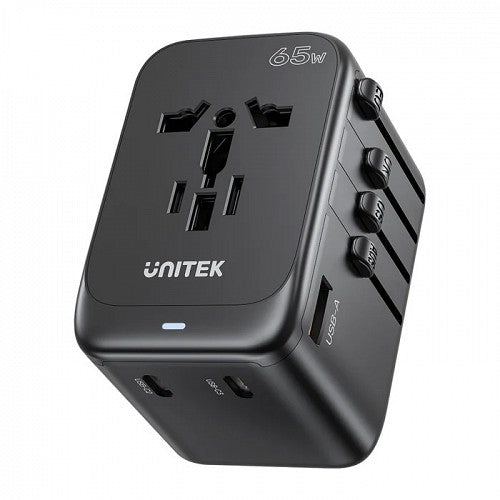 Unitek Charge Wall 65W Travel Adapter 3xUSBC+USBA Black P1122A