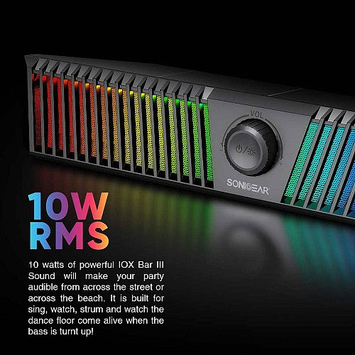 SonicGear iOX Bar III BT RGB Soundbar Black