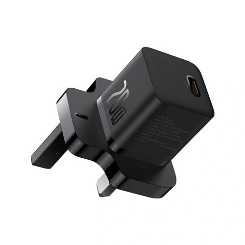 Baseus Charger Wall 20W USB-C UK MINI GaN5 Black