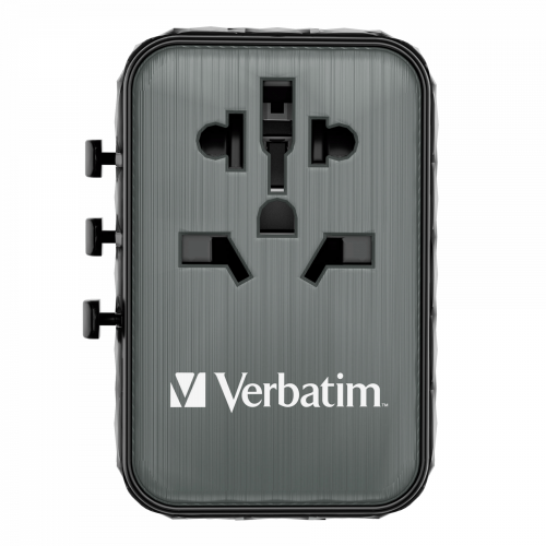 Verbatim Charger Travel Adapter World to World GAN III 65W 2xC 2xA UTA-05