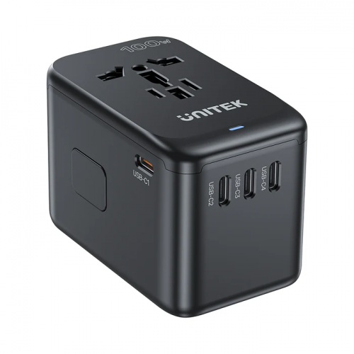 Unitek Charge Wall 100W Travel Adapter 3xUSBC+USBA Black P1123A