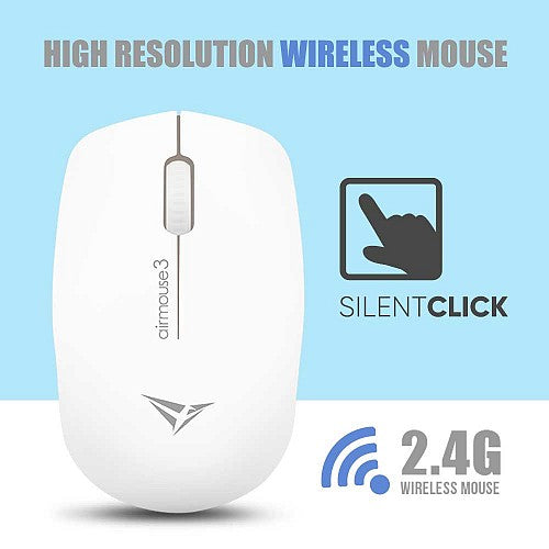 Alcatroz Airmouse3 Wireless Mouse Silent White