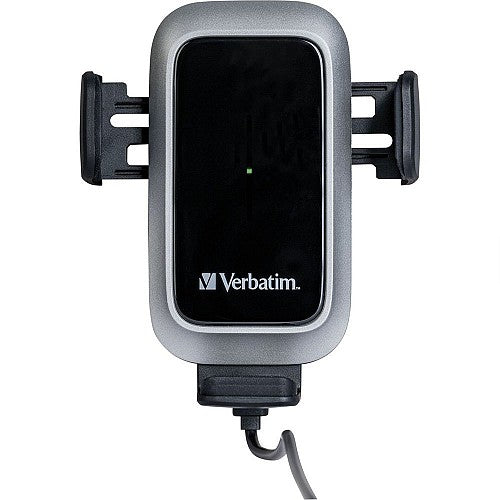 Verbatim Wireless Auto Align Car Charger Qi Certified for AirVent/Dash/Glass FWC-03