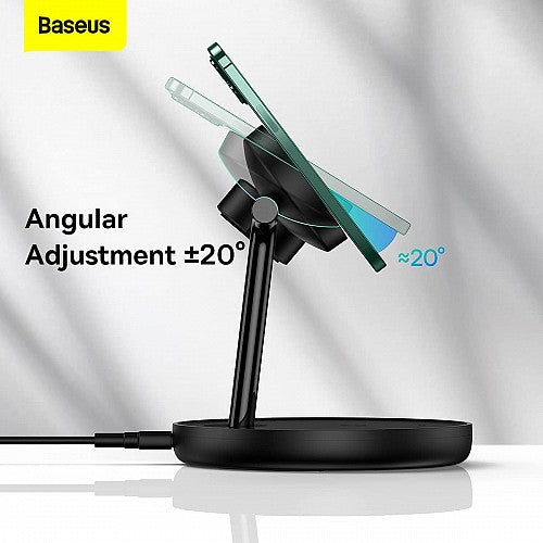 Baseus Charger Desktop Wireless 20W 3-in-1 SWAN Black