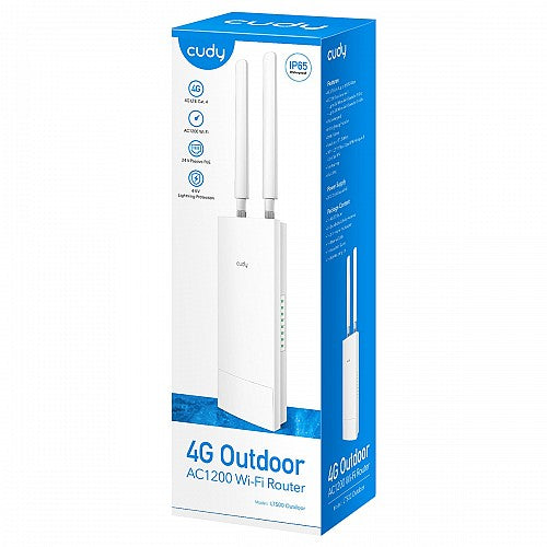 Cudy Router 4G LTE CAT4 AC1200 Dual Band Wi-Fi Outdoor IP65 LT500