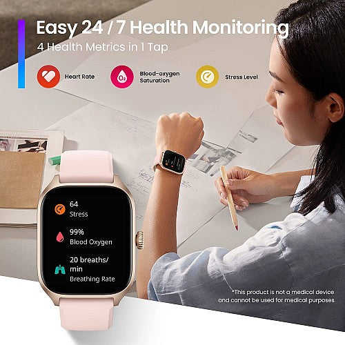 Amazfit GTS 4 SmartWatch Rosebud Pink