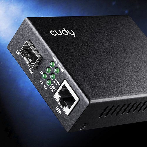 Cudy Fiber Media Converter SFP Slot to Gigabit Ethernet RJ45 MC220