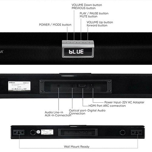 SonicGear SONICBAR 5300BT Soundbar Wireless Sub BT/HDMI