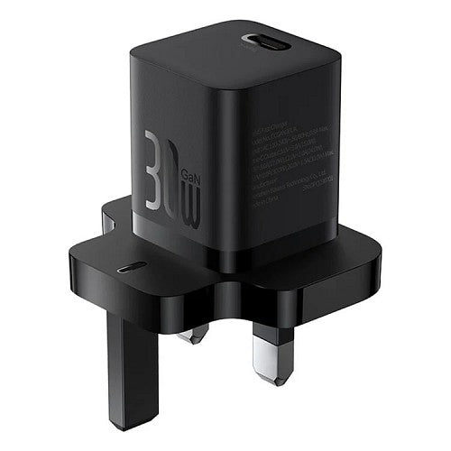 Baseus Charger Wall 30W USB-C UK MINI GaN5 Black