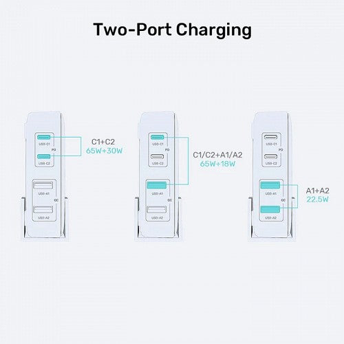 Unitek Charge Desktop 100W 4in1 GaN Charger Black P1229ABK