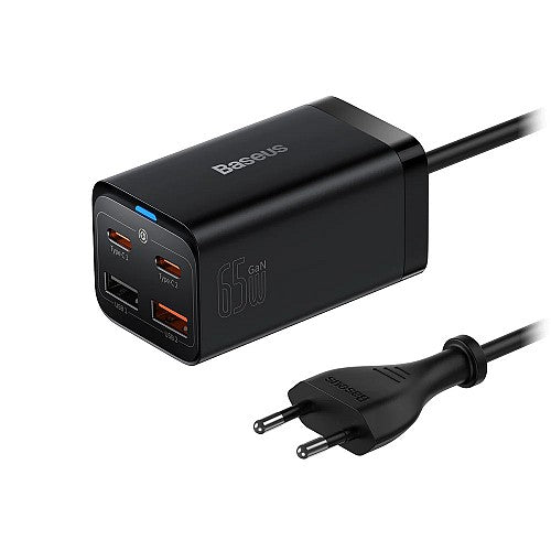 Baseus Charger Desktop 65W 2C+2U EU+100W USB-C Cable Black