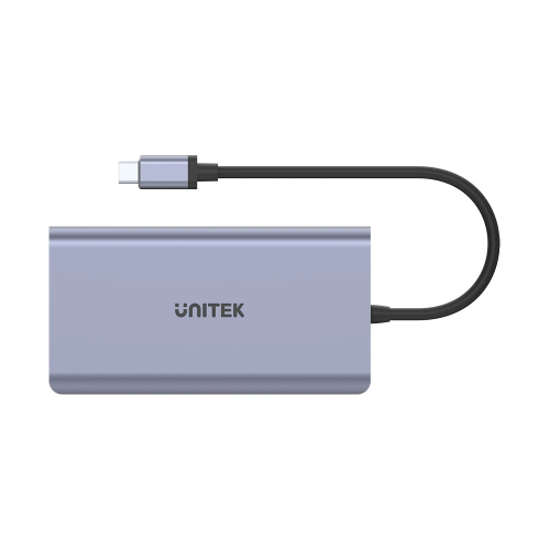 Unitek D1056A Type-C 3.1 HDMI/DP/RJ45/SD/PD100W Hub Space Grey