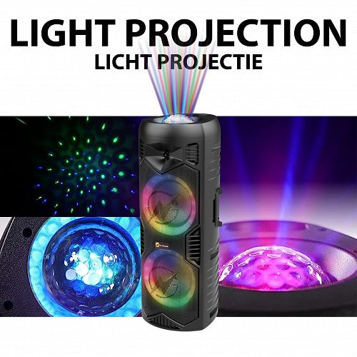 N-Gear LGP-5150 Portable Speaker with Disco Ball Black