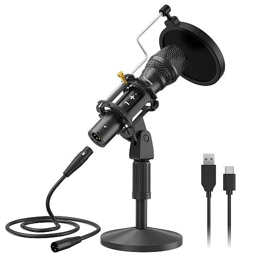 Maono Microphone Desktop Dynamic USB/XLR HD300T