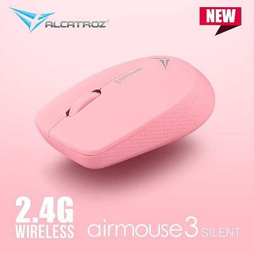 Alcatroz Airmouse3 Wireless Mouse Silent Peach