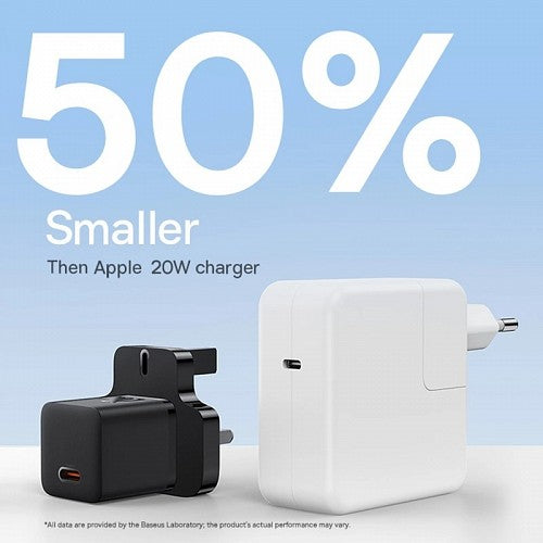 Baseus Charger Wall 20W USB-C UK MINI GaN5 Black