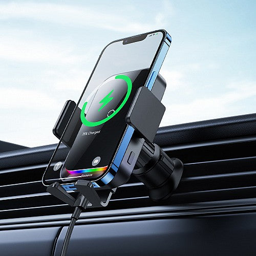 Baseus Car Charger Wireless AirVent Holder HALO