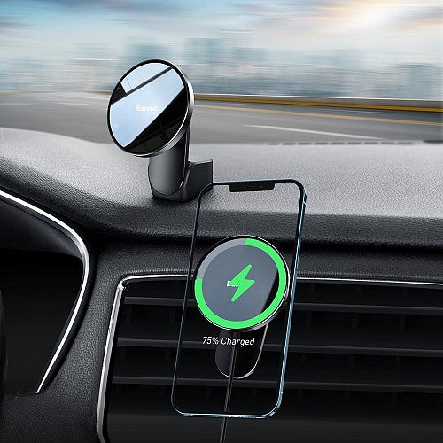 Baseus Car Charger Wireless Dash/Wind Magnetic iPhone BIG ENERGY