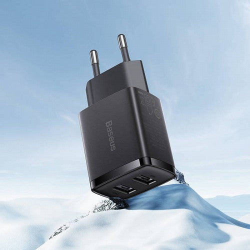 Baseus Charger Wall 10.5W USB-Ax2 EU Black